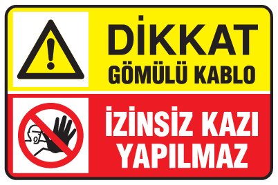 DİKKAT GÖMÜLÜ KABLO