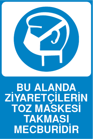 BU ALANDA ZİYARETÇİLERİN TOZ MASKESİ KULLANMASI MECBURİDİR