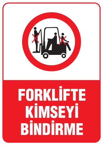 FORKLİFTE KİMSEYİ BİNDİRME