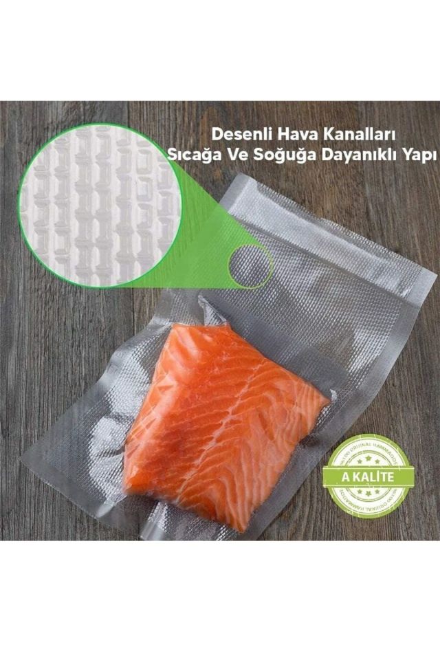 Tırtıklı Vakum Makinesi Poşeti Ev Tipi 30X40CM
