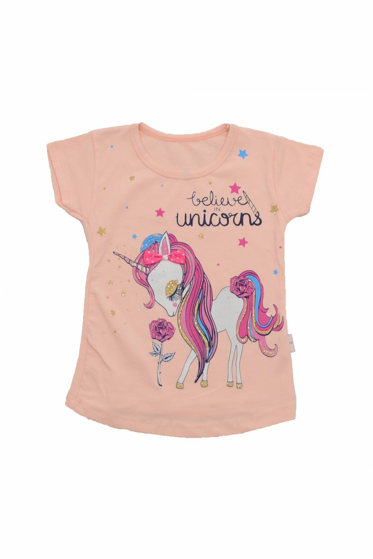 Unicorn Baskılı Kurdelalı T-shirt
