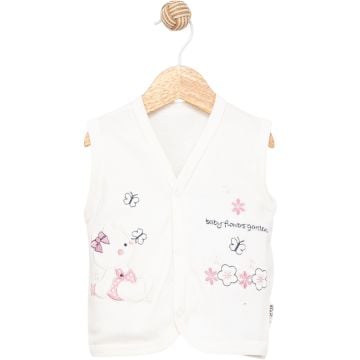 NAKİŞLI PENYE KIZ BEBE YELEK