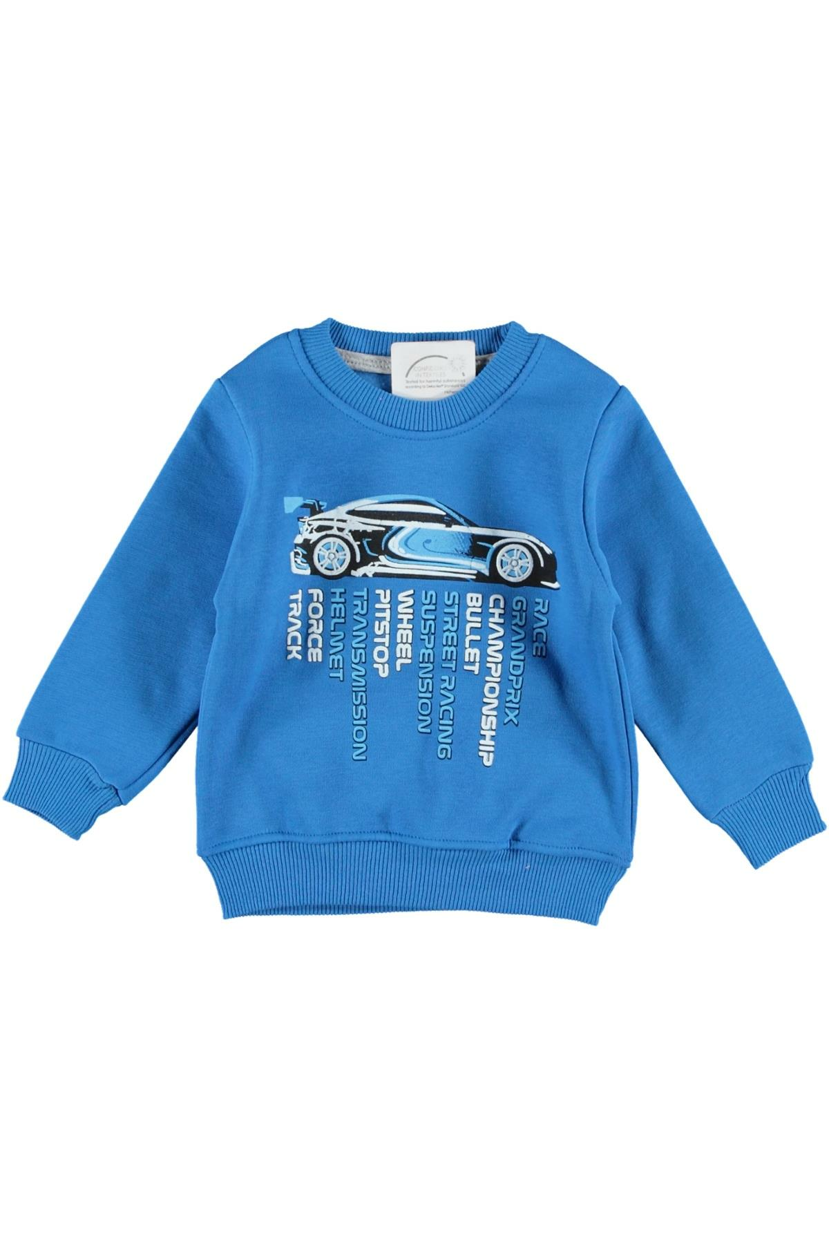 Pundikids Erkek Çocuk Şardonlu 3 İplik Sweatshirt