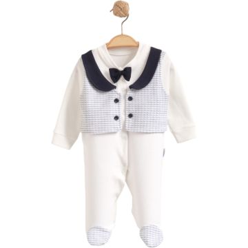 SAHTE YELEKLİ PAPYONLU TULUM