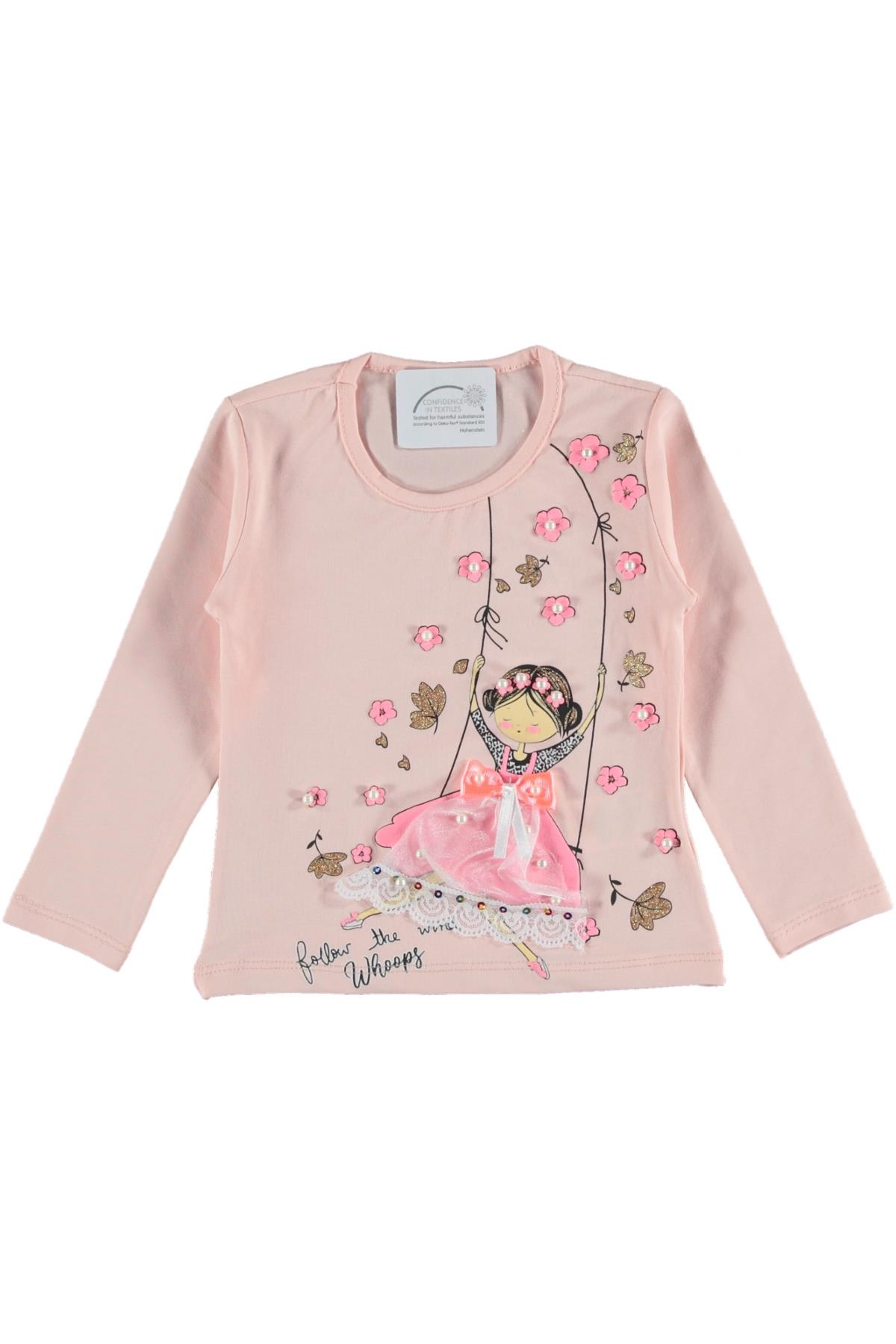 Pundikids Kız Çocuk Baskılı Mevsimlik Sweat