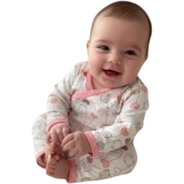 KIZ BEBEK ÖNÜ ÇITÇITLI PİJAMA TAKIMI