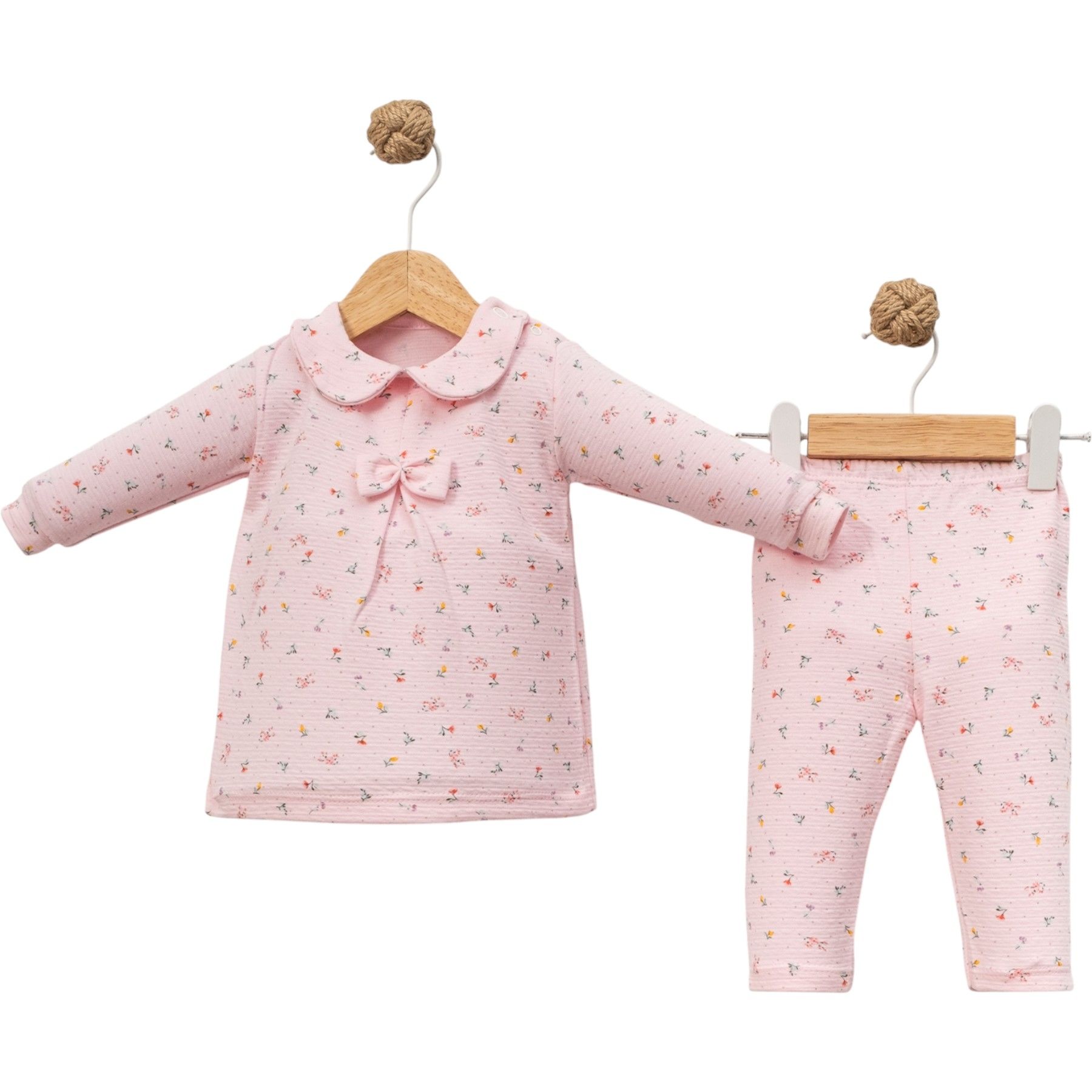 LALE DESEN PİLELİ KIZ PİJAMA TAKIMI