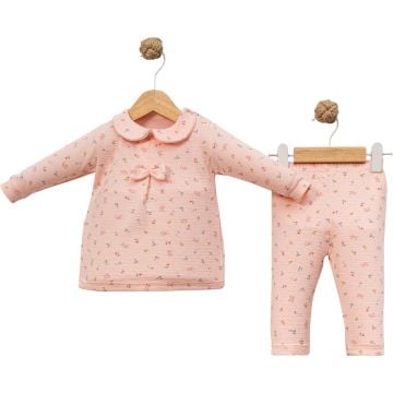 LALE DESEN PİLELİ KIZ PİJAMA TAKIMI