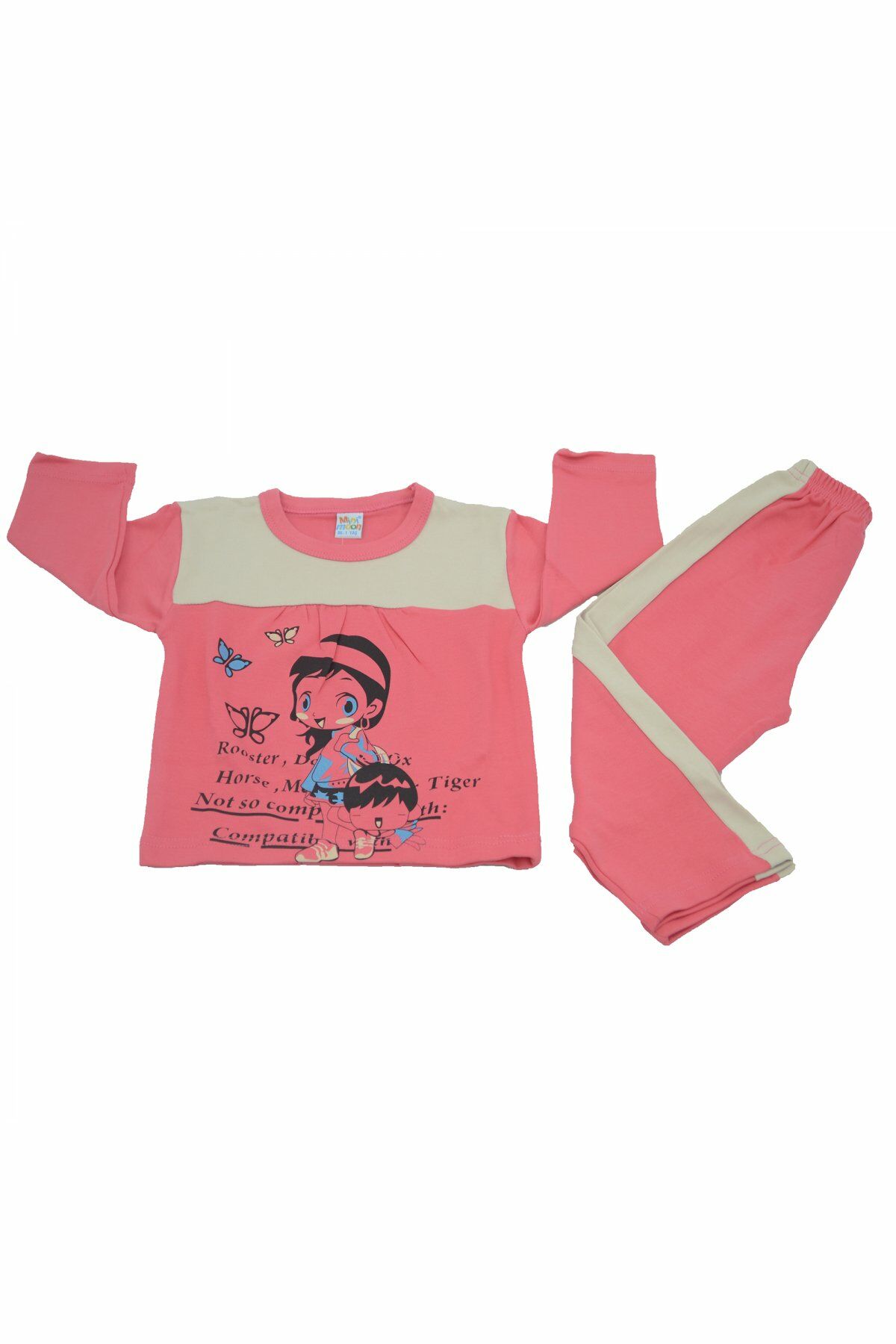 Mini Moon Kız Çocuk Pijama Takımı