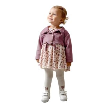 KIZ BEBEK CEKETLİ ÇITIR ELBİSE