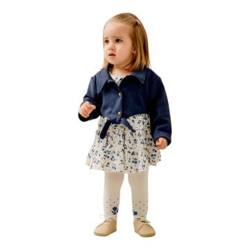 KIZ BEBEK CEKETLİ ÇITIR ELBİSE