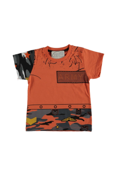 Pundikids Erkek Çocuk Bisiklet Yaka T-shirt