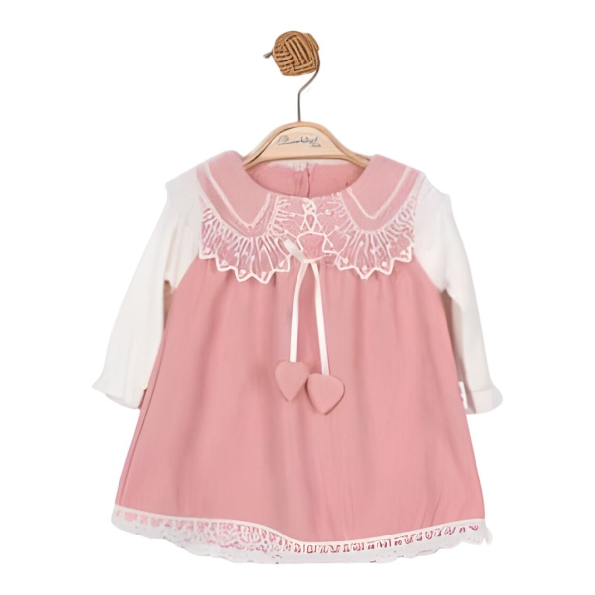 KIZ BEBEK ŞONİL YAKA DANTELLİ ELİBİSE