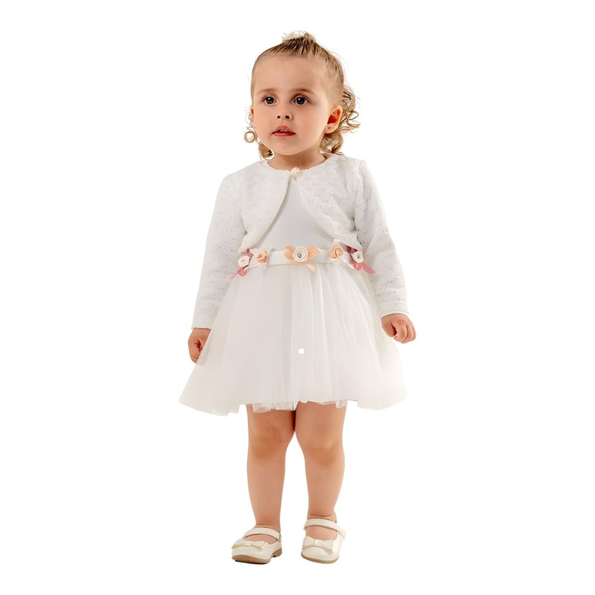 DELİKLİ BOLEROLU ELBİSE