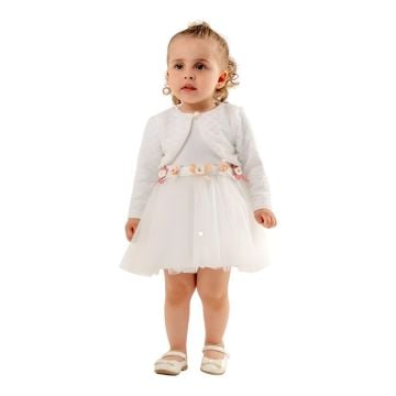 DELİKLİ BOLEROLU ELBİSE