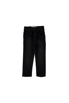 Pundikids Çocuk Likralı Siyah Dar Kalıp Kot Pantolon