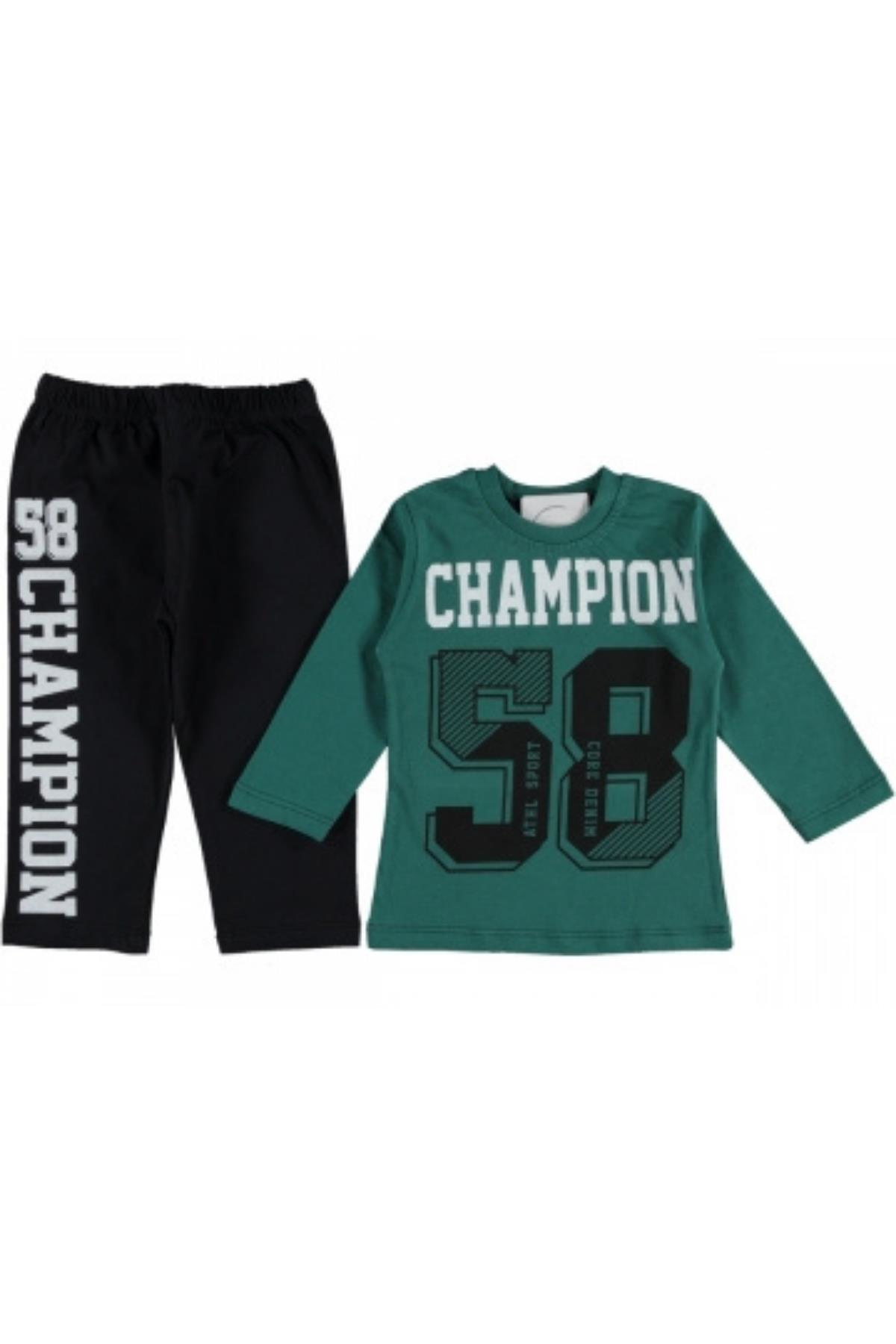 Erkek Çocuk 58 Baskılı Yazlık Pijama Takımı