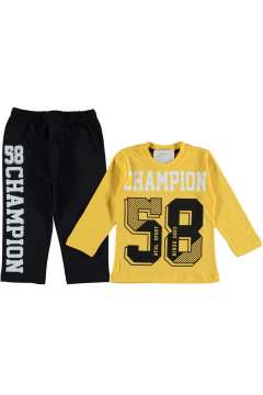 Erkek Çocuk Yazlık Champion 58 Baskılı Pijama Takımı