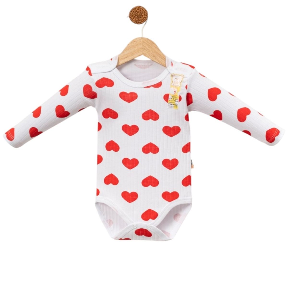 BEBEK KALP DESENLİ ÇITÇITLI BADİ