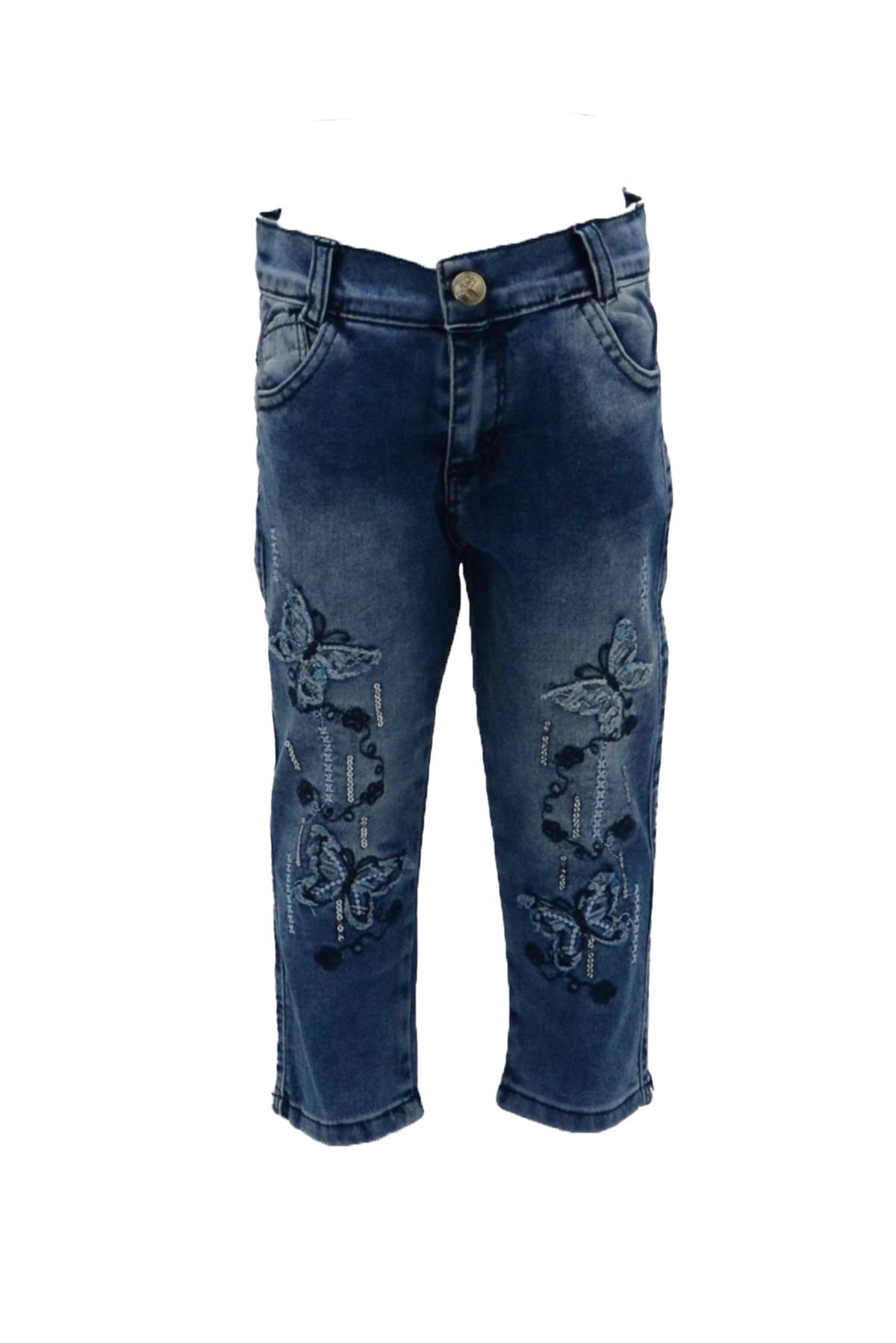 Pıtırık Pullu Nakışlı Kız Çocuk Pantolon