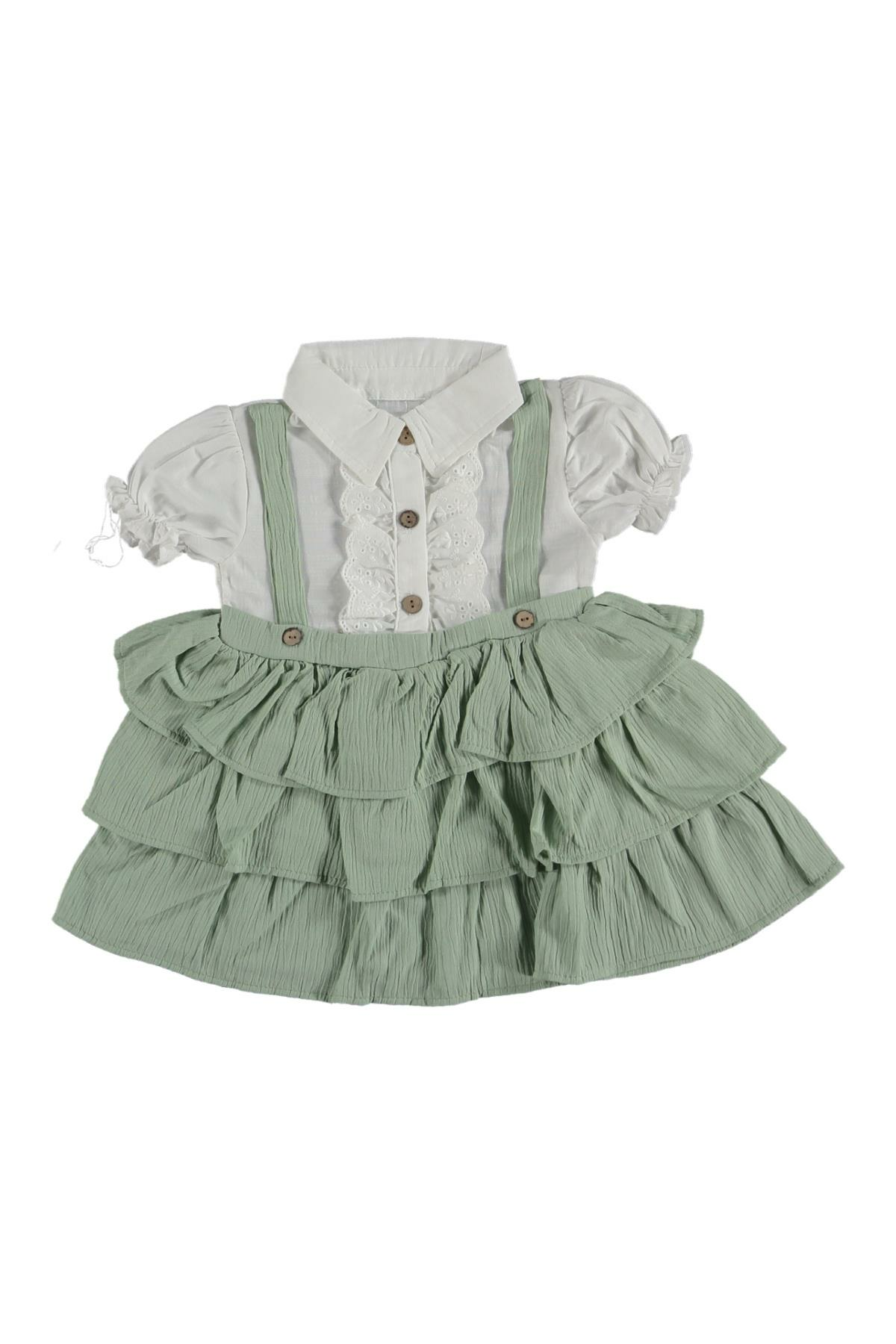 Kız Çocuk  Katlı Milano Elbise