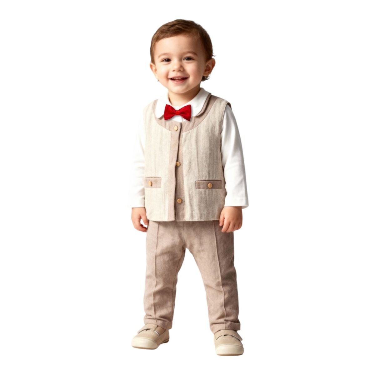 YELEKLİ YAKALI BAYRAMLIK ERKEK TAKIM