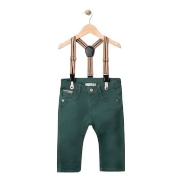 BURBERRY SLOPETLİ GABARDİN PANTOLON