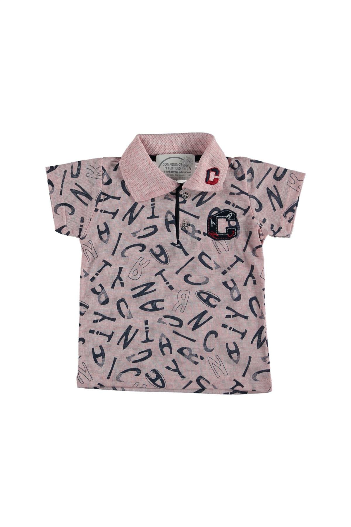 Pundikids Erkek Çocuk Harf Baskılı Tişört