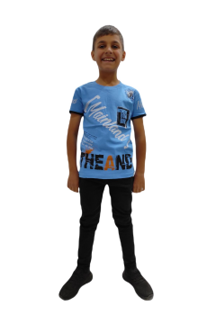 Pundikids Erkek Çocuk Bisiklet Yaka Tişört