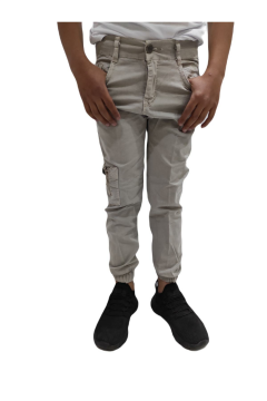 Erkek Çocuk Paçası Lastikli Keten Pantolon