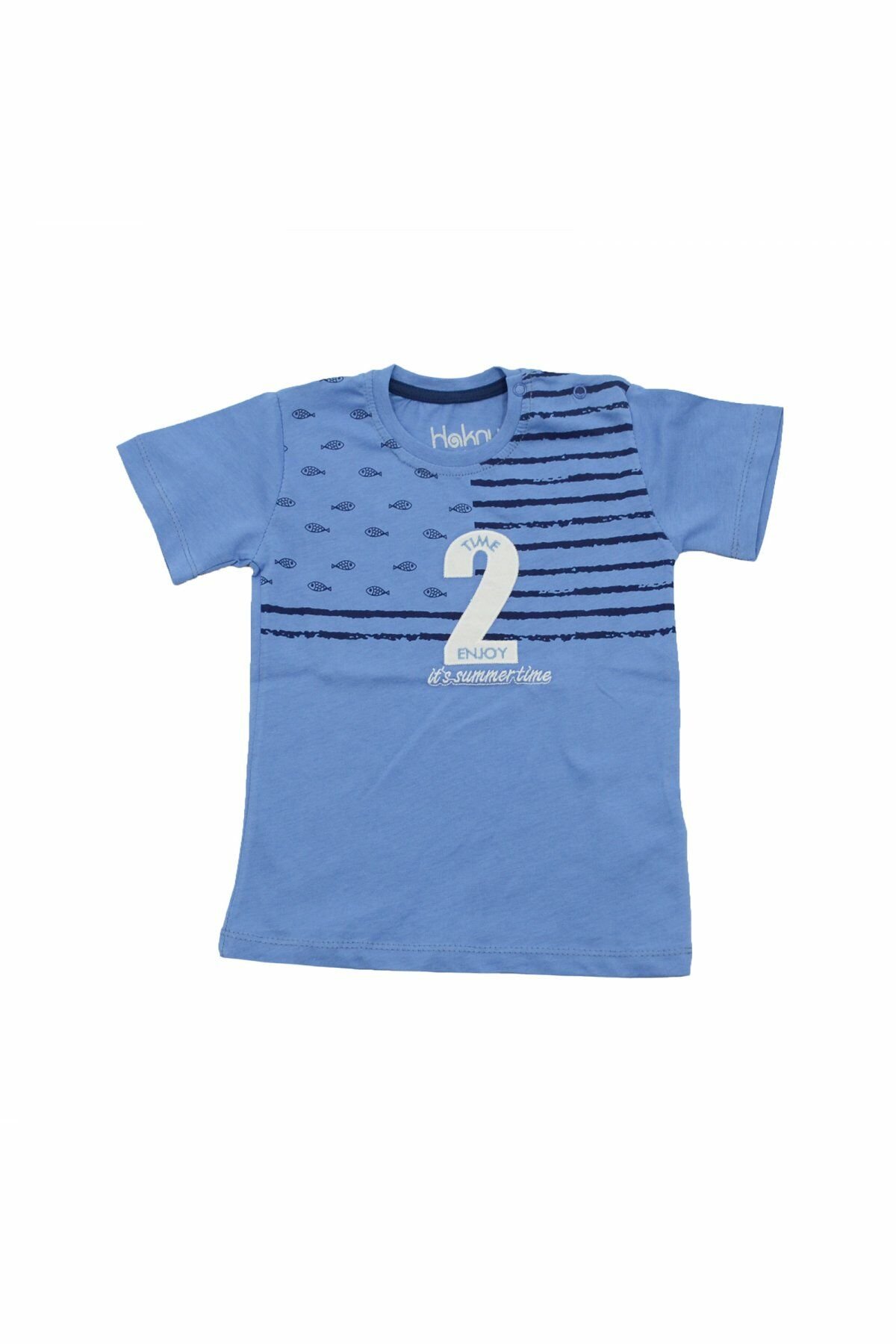 Haknur Nakıslı İşlemeli Erkek Bebek Tişört