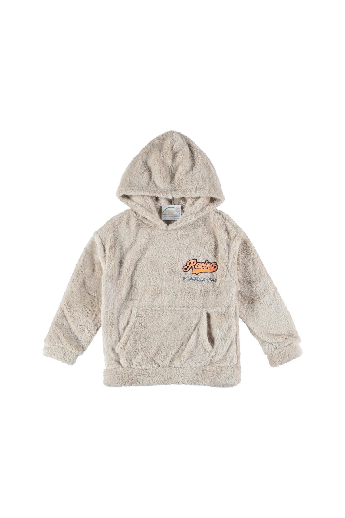 Pundikids Erkek Çocuk Kapüşonlu Peluş Sweath