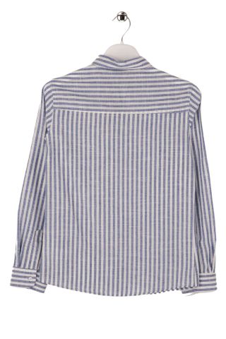Mutlu Kids Çizgili Erkek Çocuk Gömlek Saks - 6 Yaş