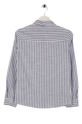 Mutlu Kids Çizgili Erkek Çocuk Gömlek Saks - 6 Yaş