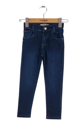 Mutlu Kids Kız Bebek Çocuk Kot Pantolon ORTA MAVİ - 2 Yaş