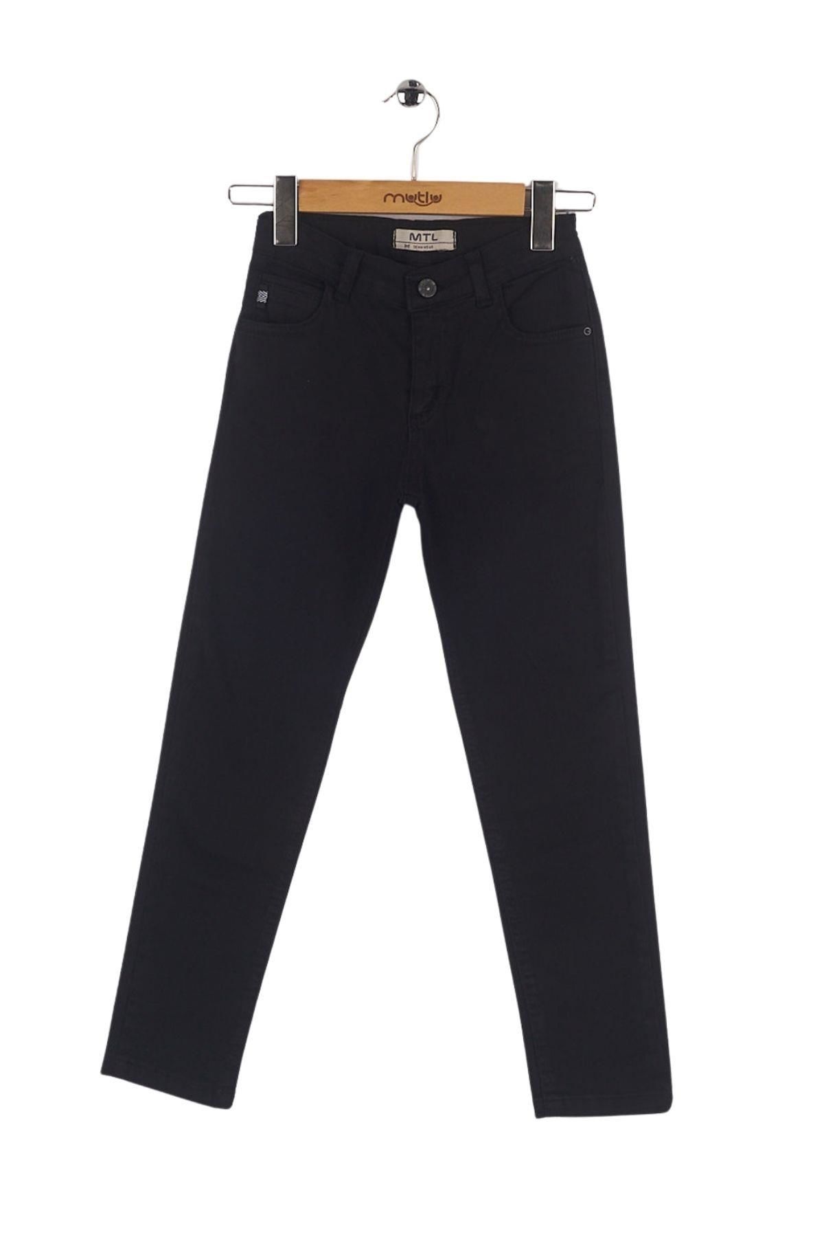 Mutlu Kids Erkek Çocuk Denim Pantolon Siyah - 7 Yaş