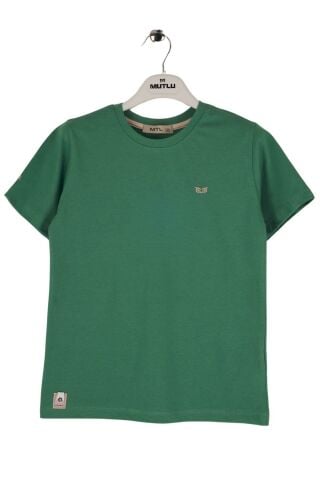 Mutlu Kids Bisiklet Yaka Kısa Kollu Erkek Çocuk Tişört ÇAĞLA - 15 Yaş