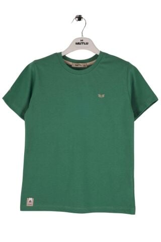 Mutlu Kids Bisiklet Yaka Kısa Kollu Erkek Çocuk Tişört ÇAĞLA - 15 Yaş