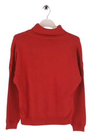 Mutlu Kids Balıkçı Kız Çocuk Kazak Kırmızı - 5-6 Yaş