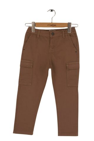 Mutlu Kids Kargo Cepli Erkek Çocuk Pantolon Bej - 6 Yaş