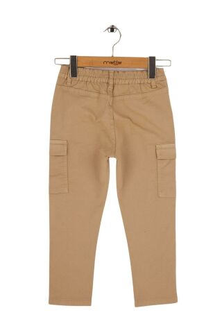 Mutlu Kids Kargo Cepli Erkek Çocuk Pantolon Bej - 6 Yaş