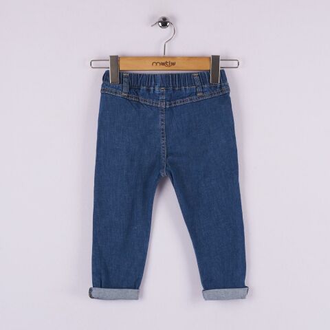 Mutlu Kids Erkek Bebek Kot Pantolon ORTA MAVİ - 18-24 Ay