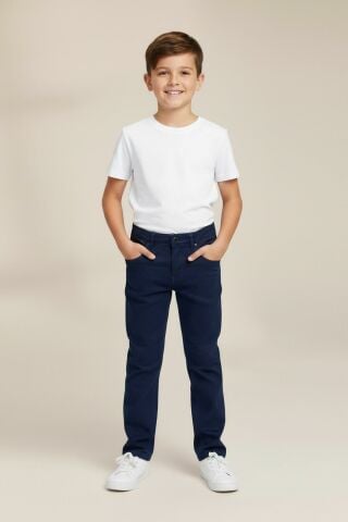 Mutlu Kids Erkek Çocuk Denim Pantolon Lacivert - 9 Yaş