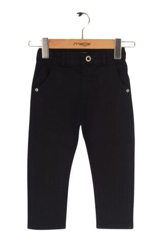 Mutlu Kids Erkek Bebek Denim Pantolon Siyah - 9 Ay