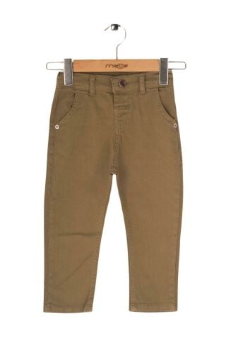 Mutlu Kids Erkek Bebek Denim Pantolon Haki - 12 Ay