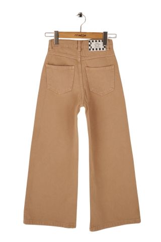 Mutlu Kids Kız Çocuk Wide Leg Kot Pantolon Yeşil - 9 Yaş