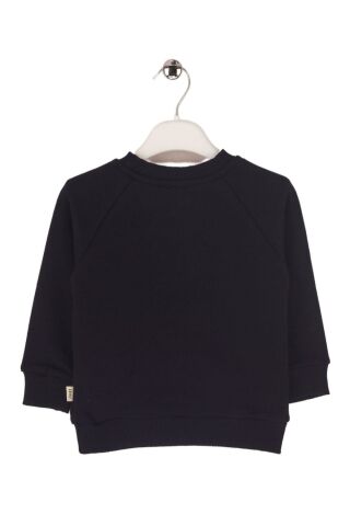 Mutlu Kids Cep Detaylı Erkek Bebek Sweatshirt Lacivert - 9-12 Ay