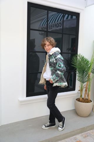 Mutlu Kids İçi Peluş Astarlı Erkek Çocuk Ceket Mont Hardal - 9 Yaş