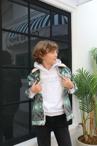 Mutlu Kids İçi Peluş Astarlı Erkek Çocuk Ceket Mont Hardal - 9 Yaş