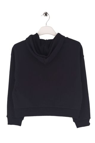 Mutlu Kids Çıtçıt Detaylı Fermuarlı Kız Çocuk Sweatshirt Siyah - 9 Yaş